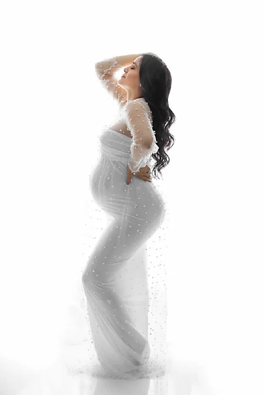 Maternity dress for a christening Pearl Maternity Gown