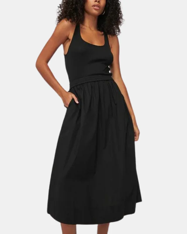 Brunch - Suitable Casual Dresses for a Relaxed Gathering​ SADELLE DRESS IN JET BLACK