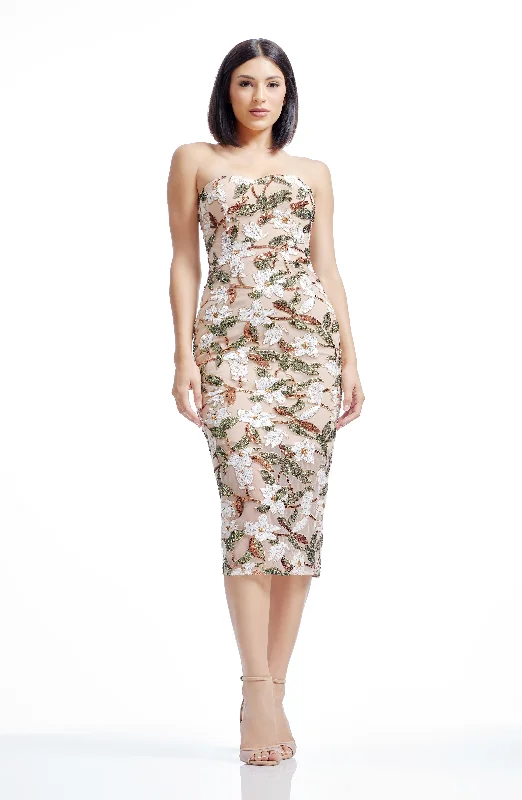 Midi dresses with tassel accents for a bohemian and free - spirited style Shailene Dress