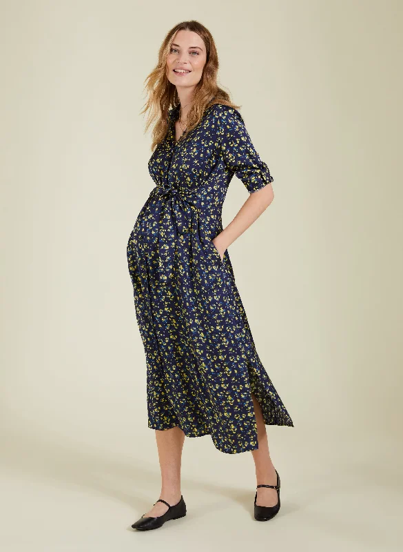Maternity dress for a brunch with friends Kelsy Recycled Maternity Dress