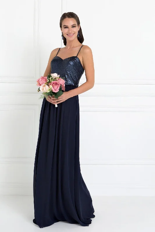 Maternity dress for a baby's first visit to the vegetable garden Prom Long Chiffon Spaghetti Strap Evening Dress