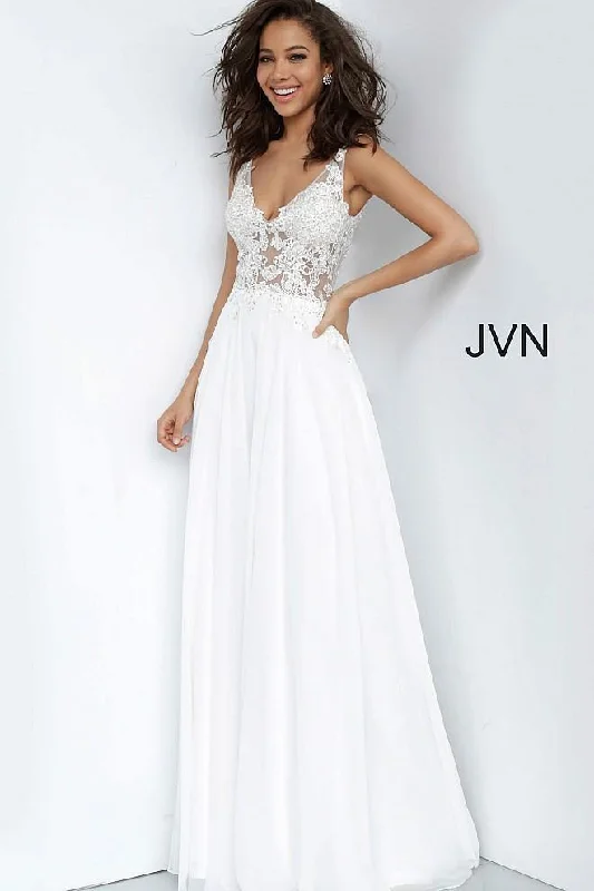 Maternity cocktail dress with sequin embellishments Jovani 02308 Long Prom Dress