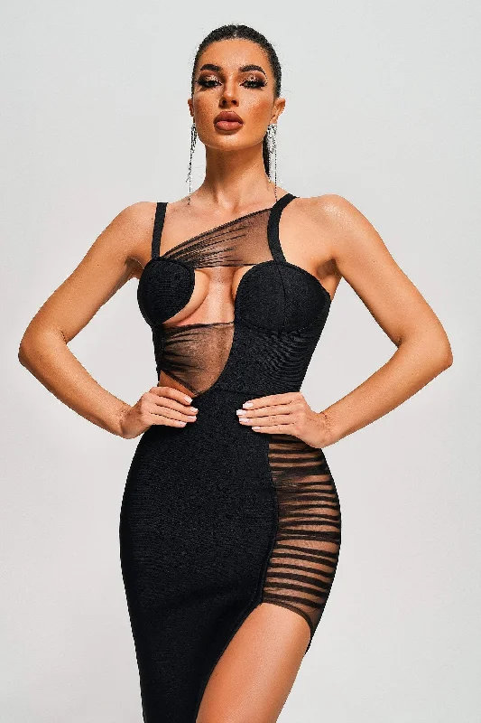 Beaded Casual Dresses for a Decorative Touch​ Viota Asymmetric High Low Dress