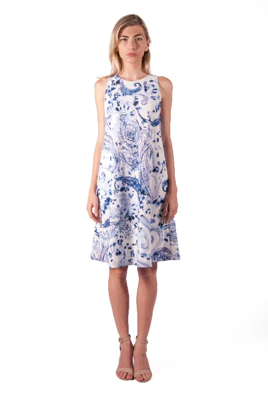  RALPH LAUREN-PAISLEY SHIFT DRESS