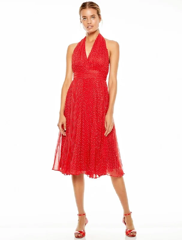 Everyday Short - sleeved Dress with Puffed Sleeves for a Retro Look​ TALULAH-SAID SO MIDI DRESS