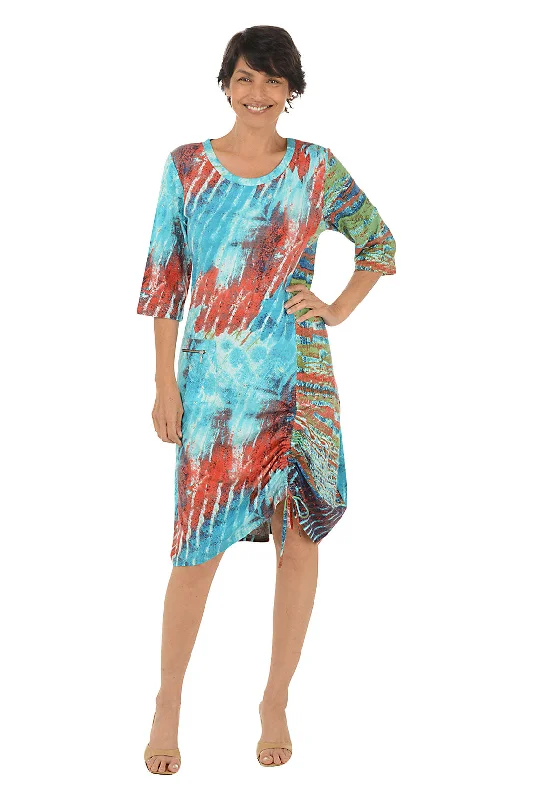 Fair Isle - Patterned Casual Dresses for a Festive Look​ Paige Ruched Hem Dress