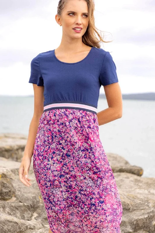 Midi dresses with cold - shoulder cutouts for a trendy style Cleo Dress