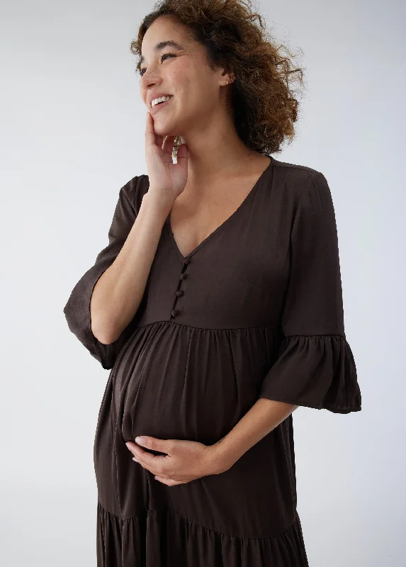 Maternity dress for a baby's first visit to the brewery Flutter Maternity Dress