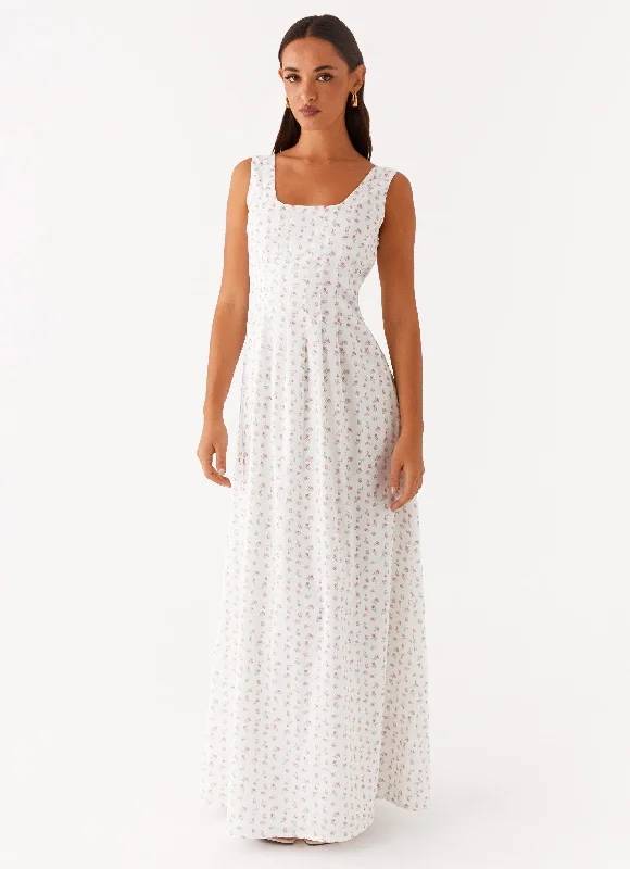  All My Love Maxi Dress - White Floral