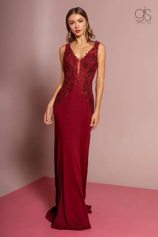 Bohemian style maternity dress for beach weddings Prom Long Sleeveless V-Neck Evening Formal Dress