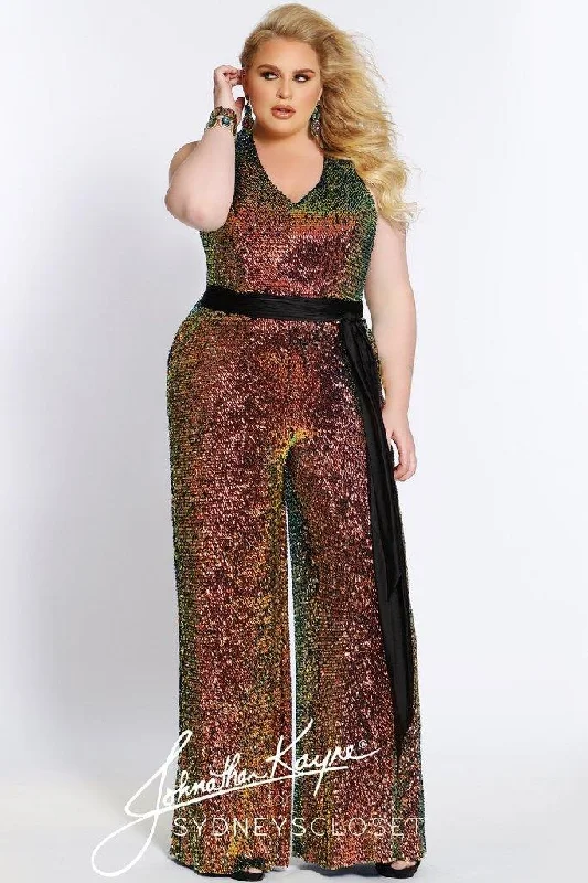 Maternity wrap dress with adjustable belt Sydneys Closet Formal Jumpsuit Plus Size
