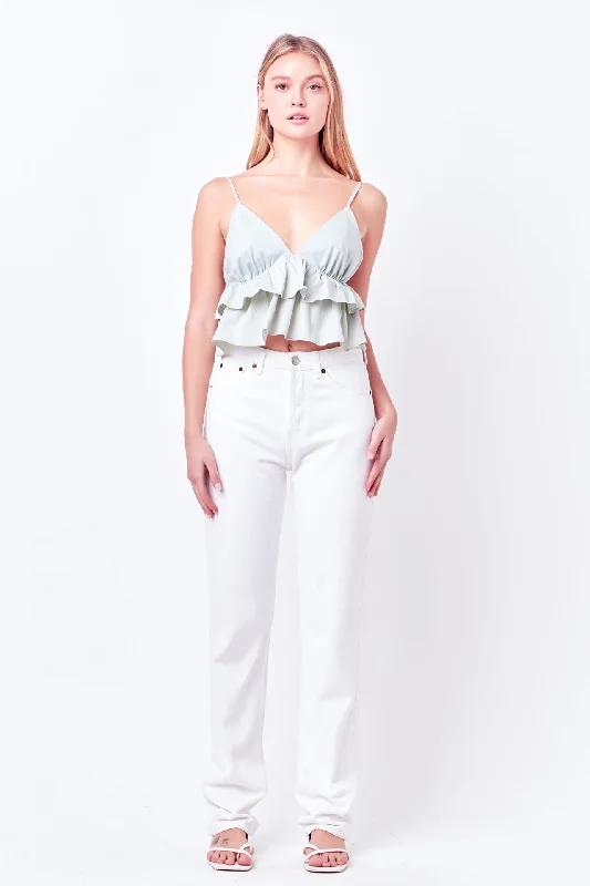 Winter - Warm Casual Dresses with Lined Fabrics​ Mixed Media Cami Top