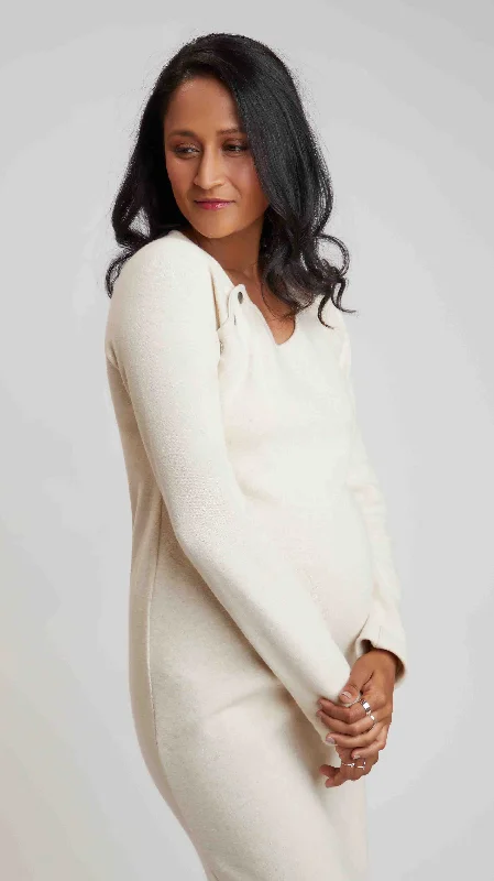Nursing friendly maternity dress for breastfeeding Raglan Maternity Dress