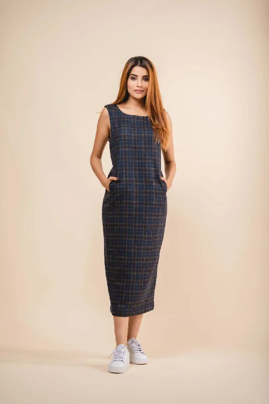 Everyday Boho - style Dress with Fringe​ Chic wool Dress