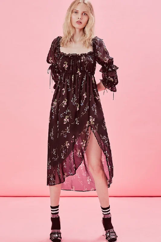  FOR LOVE & LEMONS-NICOLA MIDI DRESS