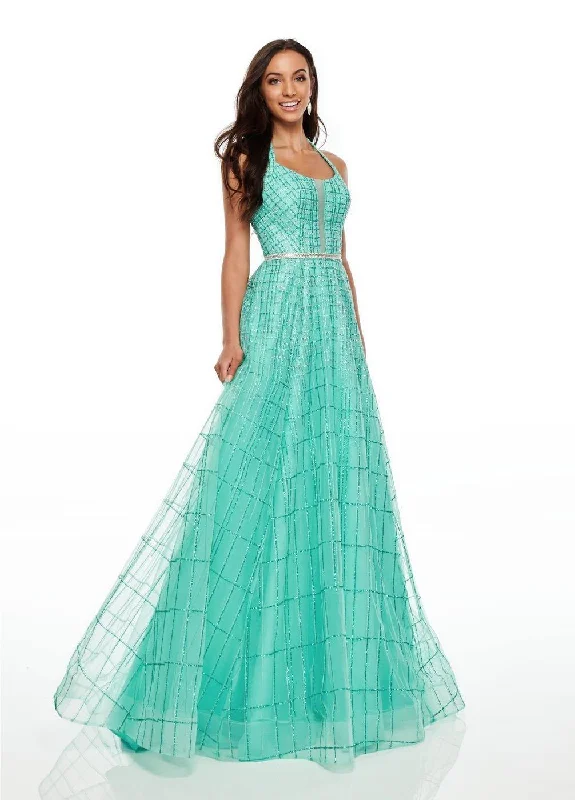 Maternity dress for baby shower with floral pattern Rachel Allan Long Prom Dress Evening Gown