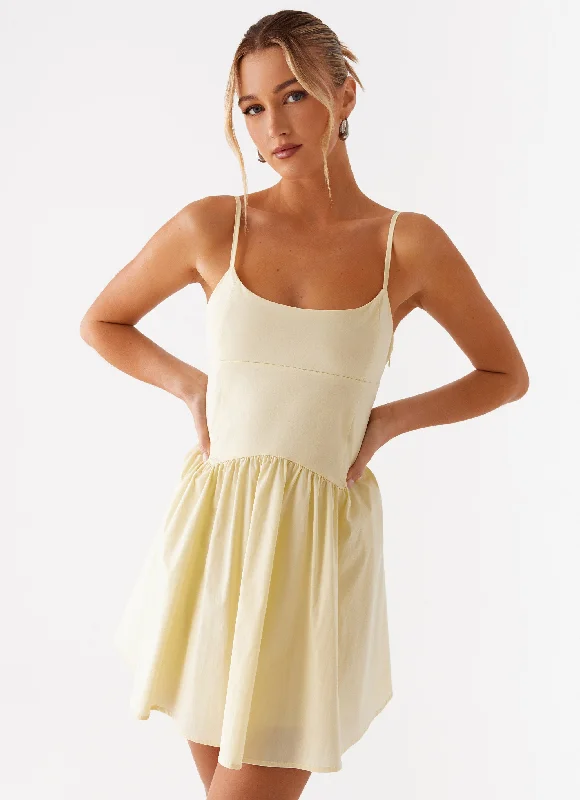  Tesoro Mio Mini Dress - Yellow
