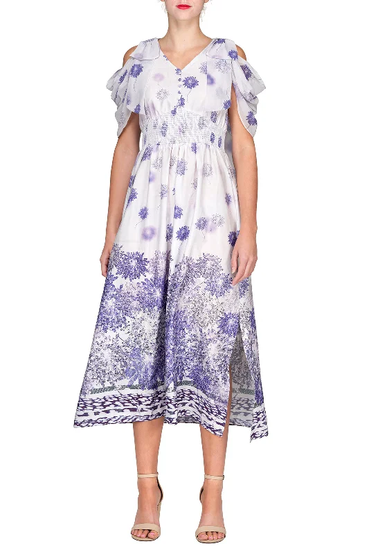  TWO PEARS-Purple Floral Dress