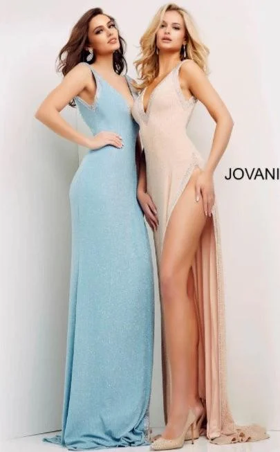 Maternity dress for a dinner date with partner Jovani 06276 Sleeveless Long Formal Gown