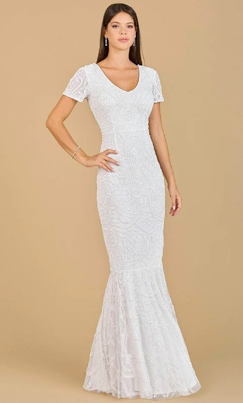 Beach - friendly wedding dresses made of lightweight fabric​ Embroidered wedding guest dresses in earthy tones for a rustic wedding Lara Dresses 51143 - Beaded Mermaid Bridal Dress