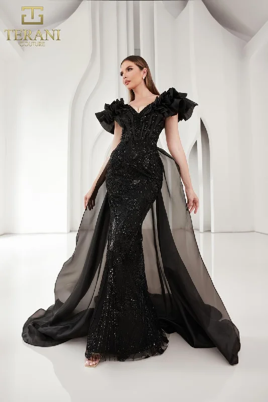 Mini dresses with abstract prints for an artistic look Terani Pageant Dress 251GL4357