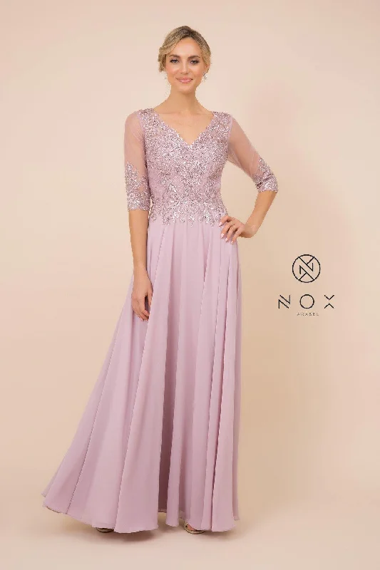 Ruffled wedding dresses with a cascading effect​ Velvet - trimmed wedding guest dresses in burgundy for a formal event Long Gown With Applique Bodice Formal Dress