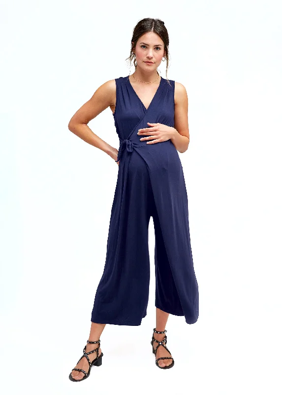 Maternity dress for a baby's first visit to the secret garden Francesca Maternity Jumpsuit
