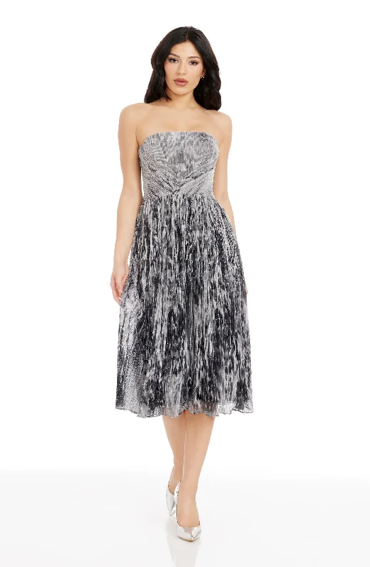 Midi dresses with embroidered accents for a unique and detailed design Nadine Dress