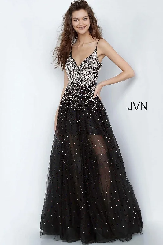 Maternity dress for a baby's first visit to the indoor garden Jovani 2566 Long Prom Dress