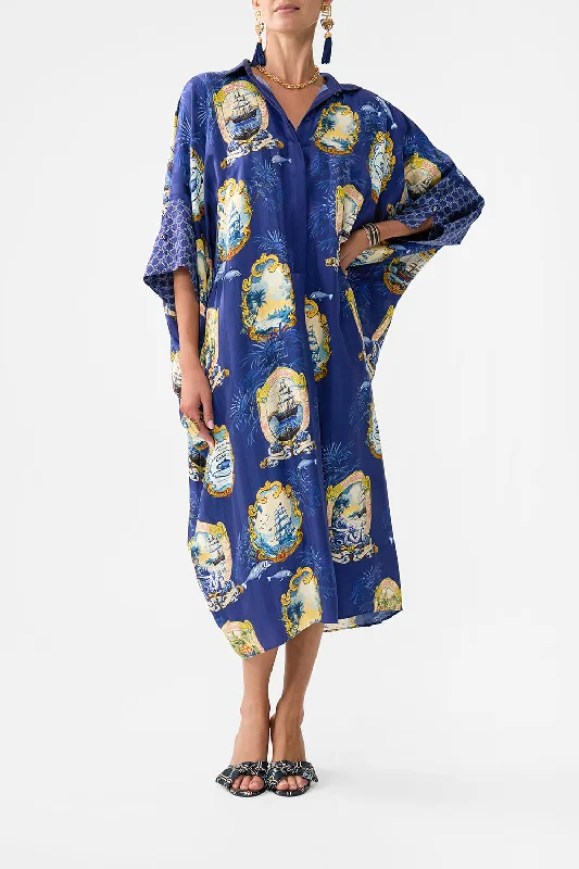 Sheath midi dresses with beaded embellishments for a formal occasion BATWING KAFTAN SONG OF SAINT ANTHONY Sheath midi dresses with beaded embellishments for a formal occasion BATWING KAFTAN SONG OF SAINT ANTHONY
