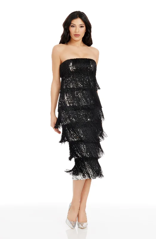 Midi dresses with button - front designs for a classic touch Viviana Dress