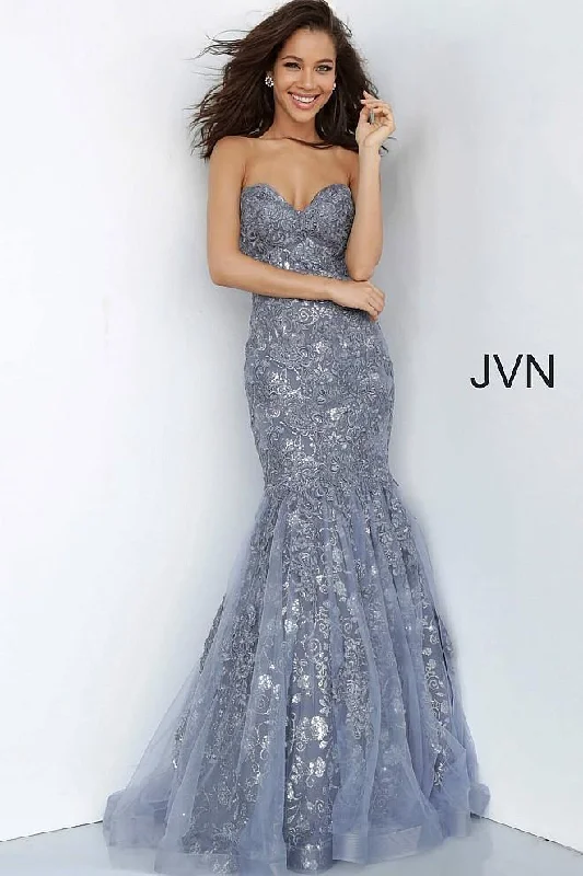 Maternity dress for a baby's first visit to the farm Jovani 00874 Long Mermaid Prom Dress