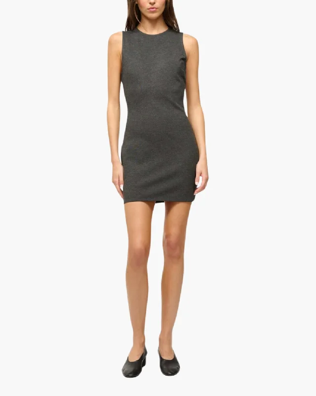 Beaded Casual Dresses for a Decorative Touch​ MERCER DRESS IN HEATHER GREY