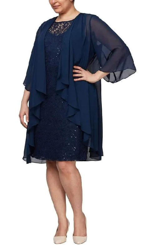 Maternity dress for a baby's first visit to the vertical garden SL Fashions 9419371 Short Mother of the Bride Dress