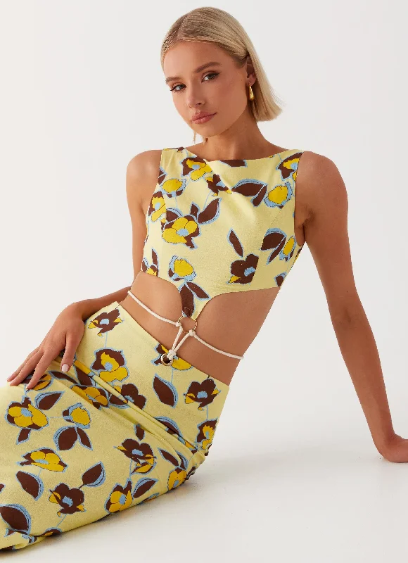  Taryn Cut Out Maxi Dress - Primrose