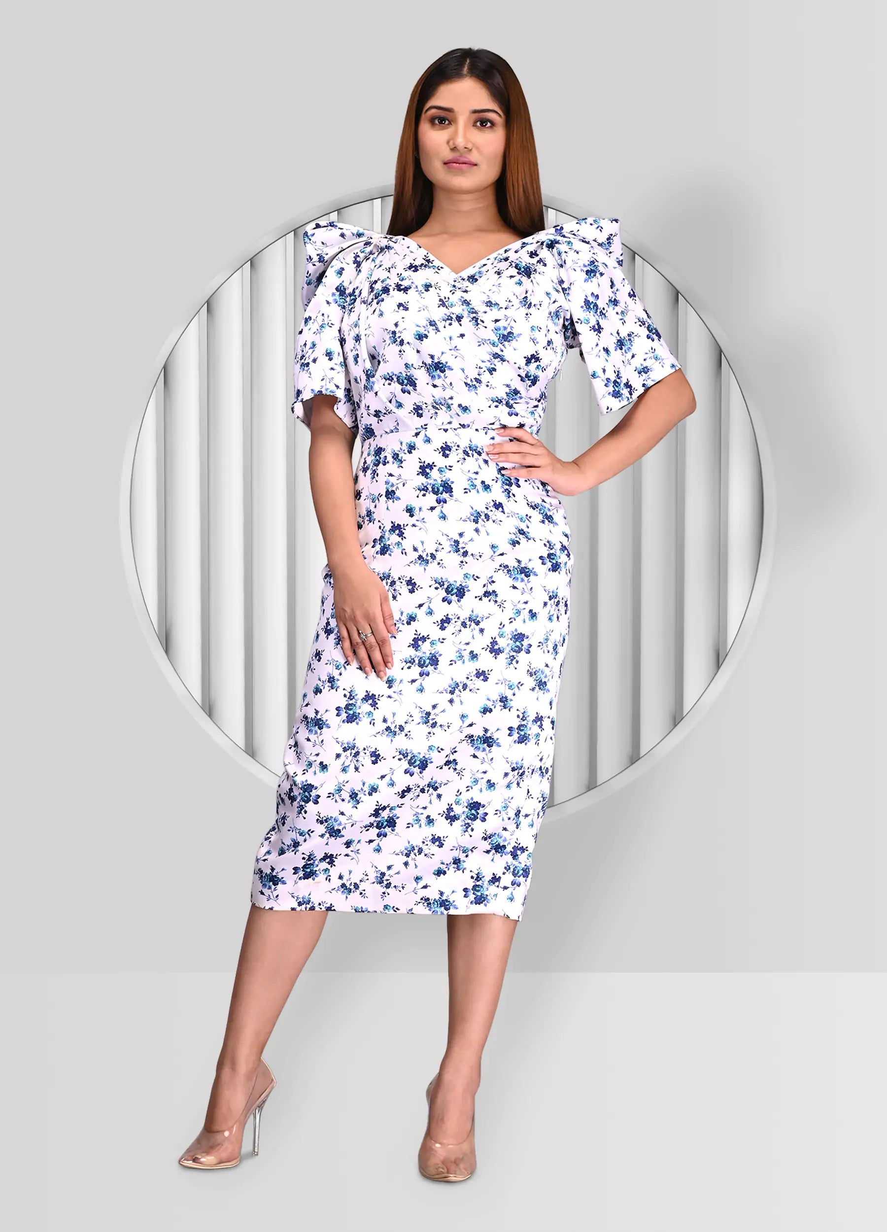 Everyday Corduroy Dress in Autumn Colors​ Floral satin pearl dress