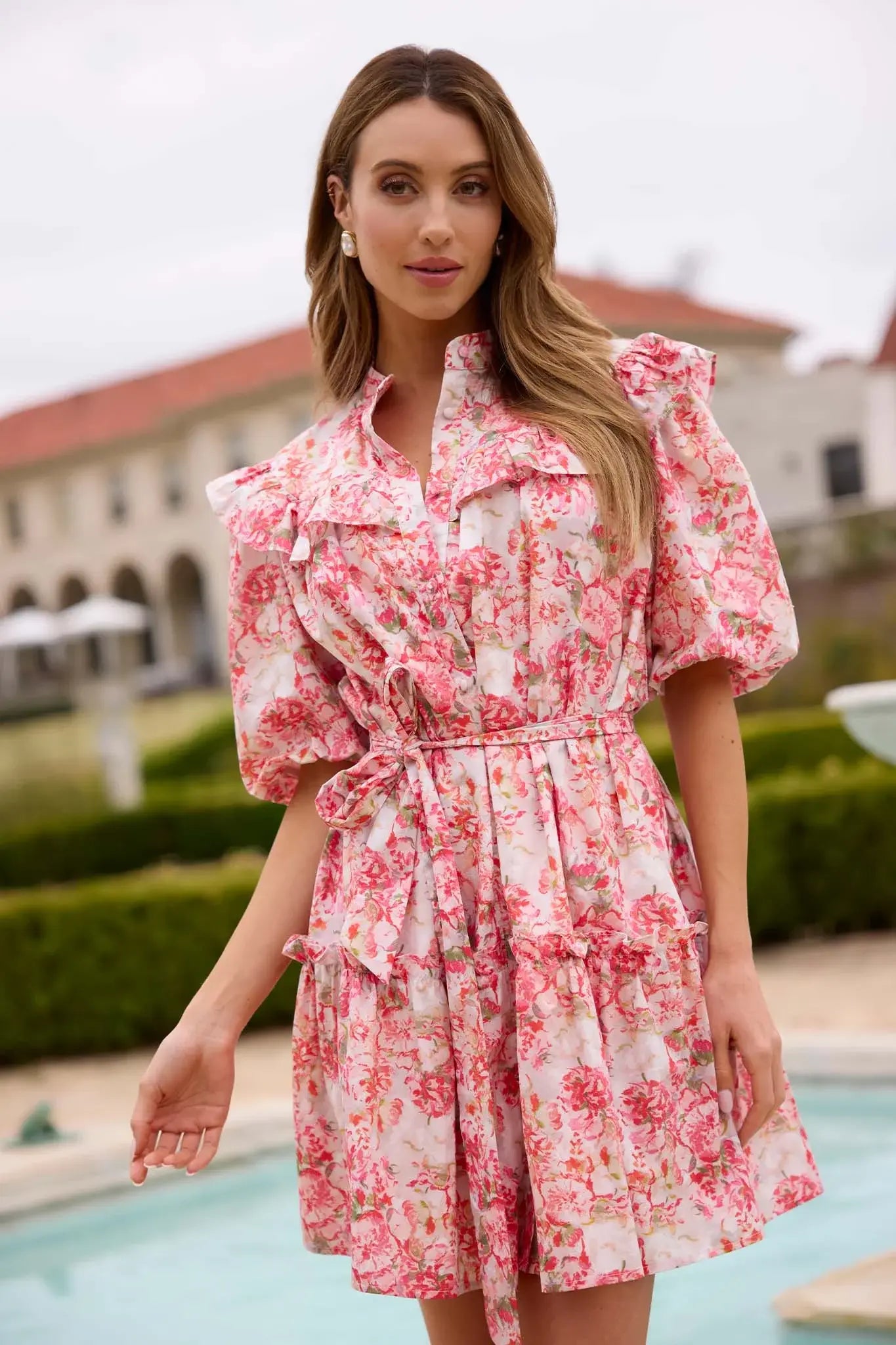 Polyester mini dresses for easy care Ansley Dress