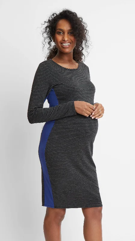 Maternity dress with pockets for convenience Everyday Maternity Dress