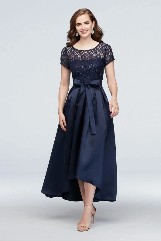 Maternity dress for a baby's first visit to the secret garden SL Fashions 9119171 Mother of the Bride High Low Dress