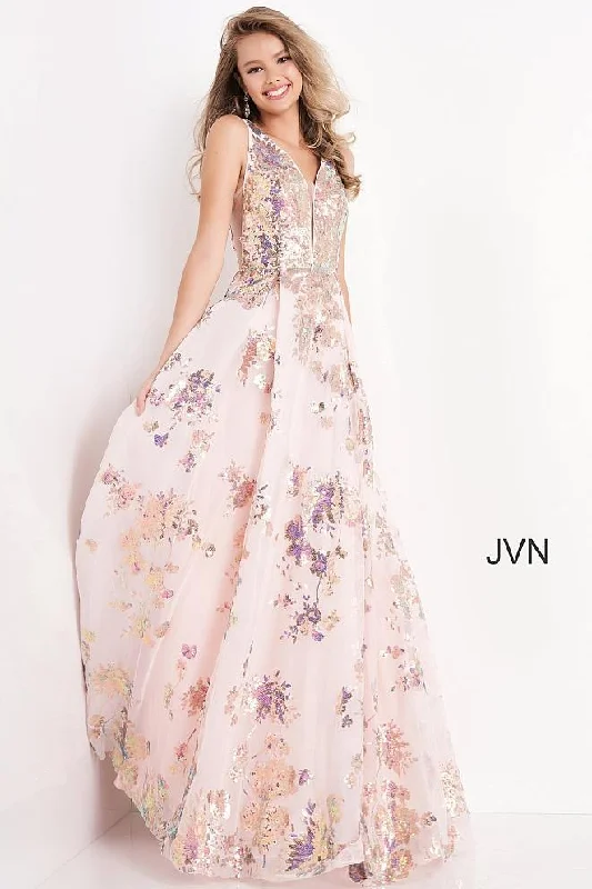 Maternity dress for a baby's first haircut Jovani 05512 Long Sleeveless Prom Dress