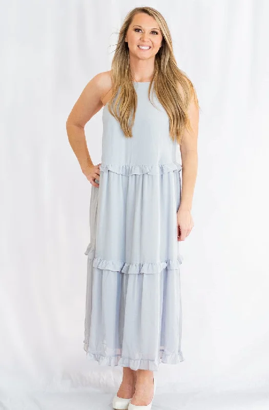 Celebrity - Inspired Casual Dresses for a Fashionable Look​ Cami Woven Midi Dress with Ruffled Detail by She + Sky