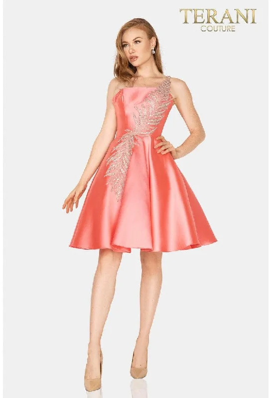 Maternity dress for a baby's first visit to the Japanese garden Terani Couture 2011P1021 Prom Short Beaded Dress Maternity dress for a baby's first visit to the Japanese garden Terani Couture 2011P1021 Prom Short Beaded Dress