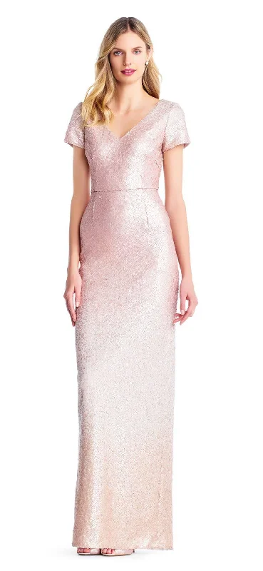 A - line maternity dress for a flattering fit Adrianna Papell AP1E203460 Long Formal Short Sleeve Dress A - line maternity dress for a flattering fit Adrianna Papell AP1E203460 Long Formal Short Sleeve Dress
