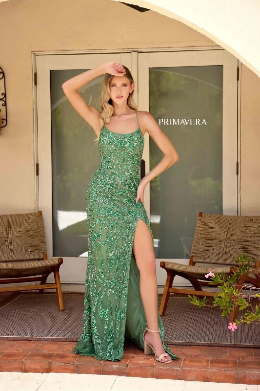 Mini dresses with polka dot patterns Primavera Couture Long Dress 4303