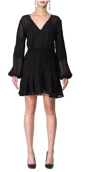 Everyday Wrap Dress with Adjustable Belt​ TALULAH-CHALEUR L/S MINI DRESS