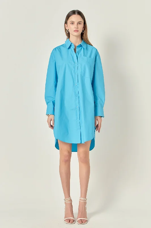 Post - Partum Casual Dresses for New Moms​ Classic Collared Dress Shirt