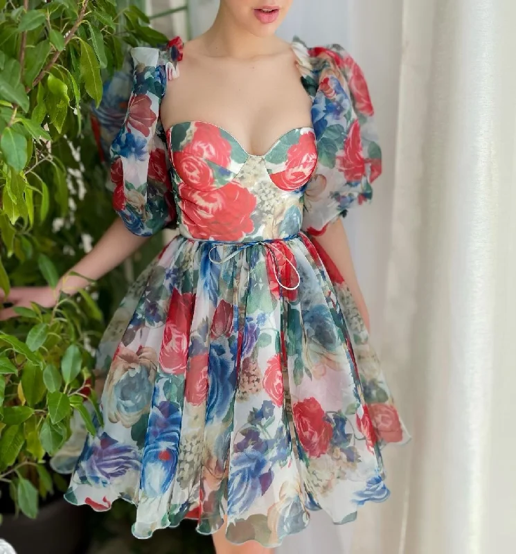 Cotton mini dresses for a comfortable everyday option Enchanted Rose Mini Dress