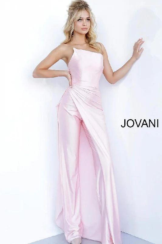 Maternity dress for a baby's first visit to the pool Jovani 68563 Prom Long Jumpsuit