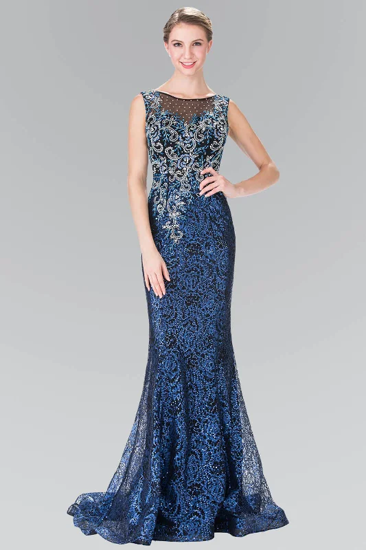 Maternity dress for a shopping spree Long Formal Beaded Sleeveless Evening Prom Dress