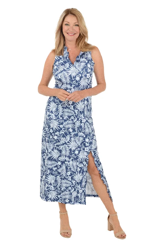 Glittery Casual Dresses for a Sparkly Effect​ Flamboyant Flamingo Jacin Sleeveless Maxi Dress